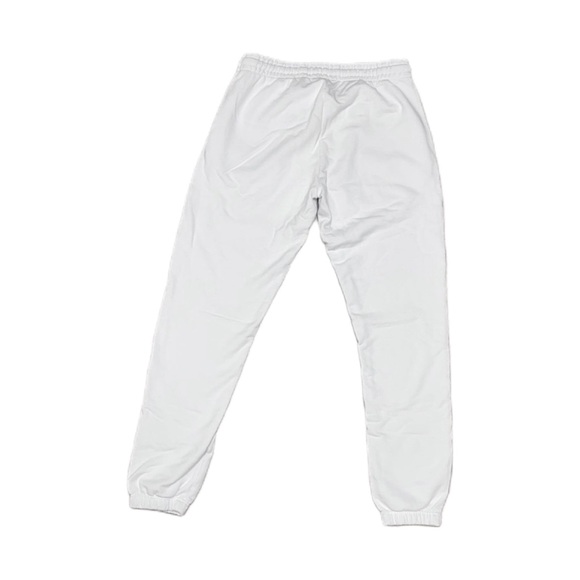 white TALENTLESS logo heavy weight joggers | white sweatpant | unisex - Picture 8 of 11